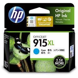 HP 915XL INK CARTRIDGE Cyan 825 Pages