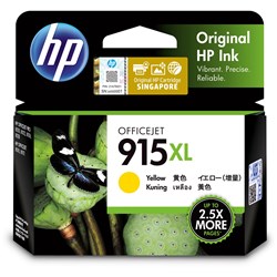 HP 915XL INK CARTRIDGE Yellow 825 Pages