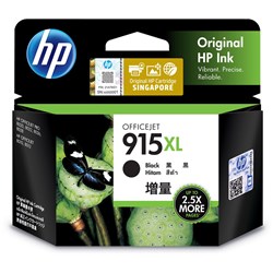 HP 915XL INK CARTRIDGE Black 825 Pages