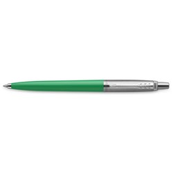 Parker Jotter Originals Ballpoint Pen Green Barrel Stainless Clip Refill Blue