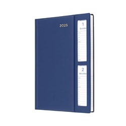 Collins Belmont Desk Diary A5 2 Days To Page Window Faced Navy