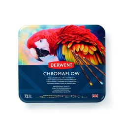 Derwent Chromaflow Coloured Pencils Assorted Tin Pack Of 72