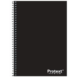 Protext Premium Spiral Notebook A5 8mm Ruled PP Cover And Pocket Side Bound 200 Page