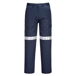 Portwest Bizflame FR Cargo Pants With Tape Size 42 Short Navy