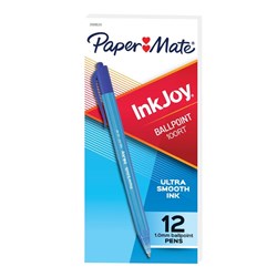Paper Mate 100RT InkJoy Ballpoint Retractable Pens Medium 1mm Blue Box Of 12