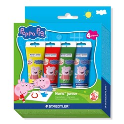 Staedtler Noris Junior Peppa Pig Fingerpaint 300ml Assorted Pack Of 4