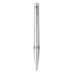 Parker Meridian Twist Ballpoint Pen Chrome Barrel Chrome Trim Blue Refill