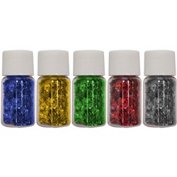 Rainbow Glitter Vials Assorted 3gm Pack Of 12