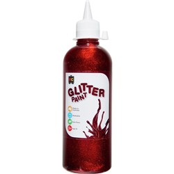 EC Glitter Paint 500ml Red