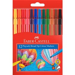 Faber-Castell Playsafe Marker Assorted Wallet of 12