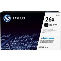 HP 26X LaserJet Toner Cartridge High Yield Black CF226X