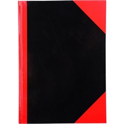 Cumberland Black & Red Notebook Gloss A4 100 Leaf