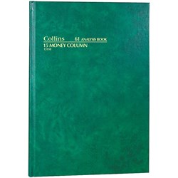 Collins Analysis 61 Series A4 15 Money Column Green