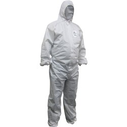 Maxisafe Chemguard Disposable Coveralls SMS Medium White