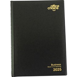 Office Choice Business Diary A5 Week To View Black