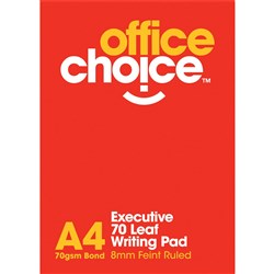 OFFICE CHOICE EXECUTIVE Writing Pad A4 70 Leaf 70gsm