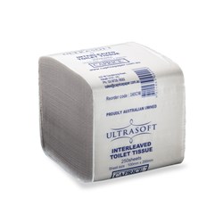 ULTRASOFT TOILET TISSUE Interleaved 2 Ply 250 Sheet Carton 36