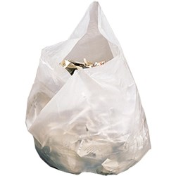 BIN LINERS 27L WHITE Roll 50