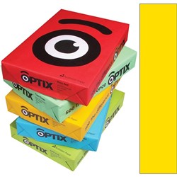 OPTIX COLOURED PAPER A4 160gsm Tera Yellow Pack 200