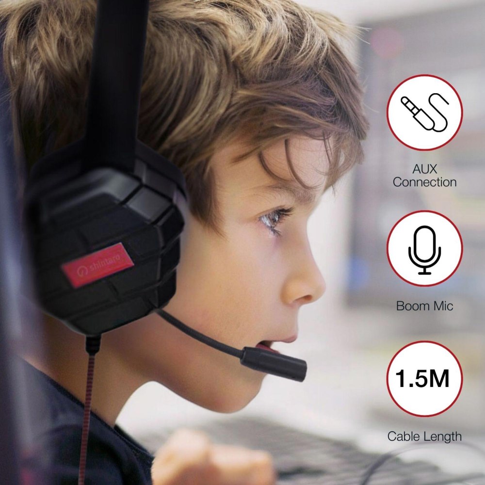 Computer Accessories - Shintaro Rugged Kids Headset With Boom ...