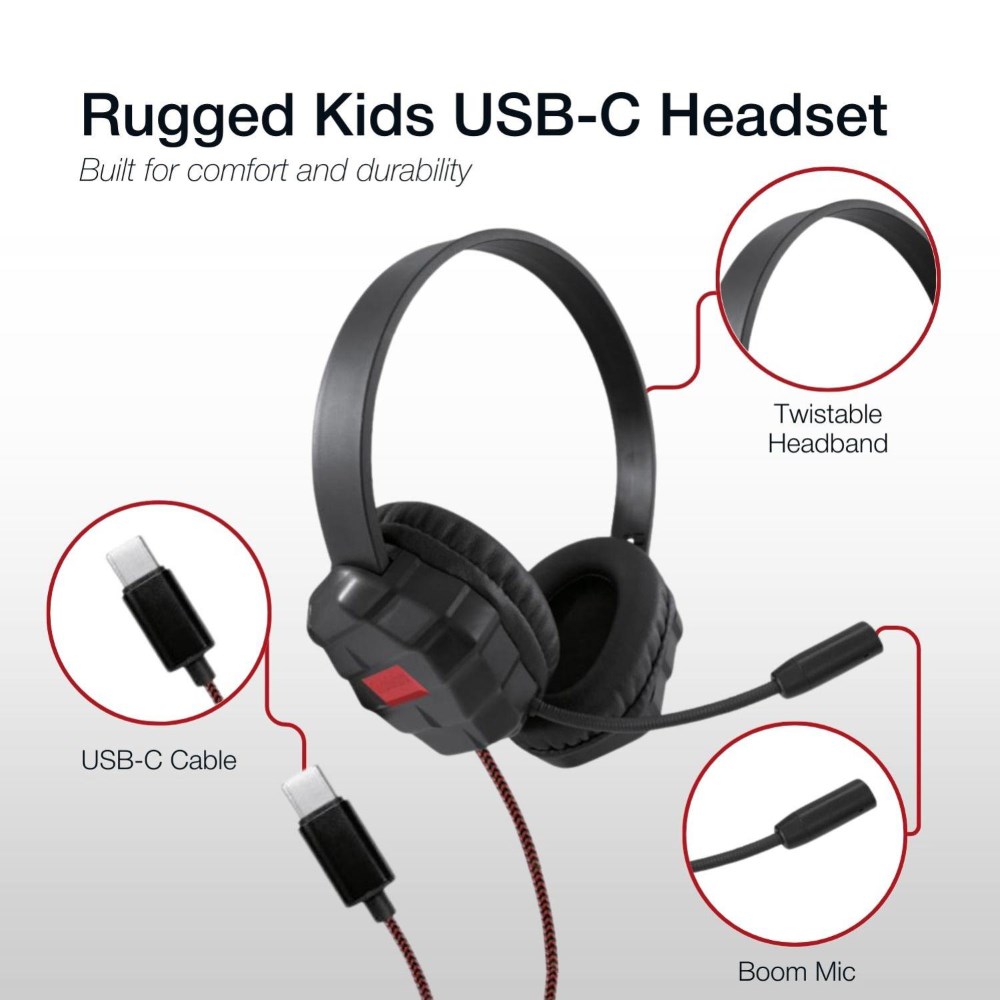 Computer Boom Computer Accessories - Shintaro Rugged Kids Headset With Boom ...