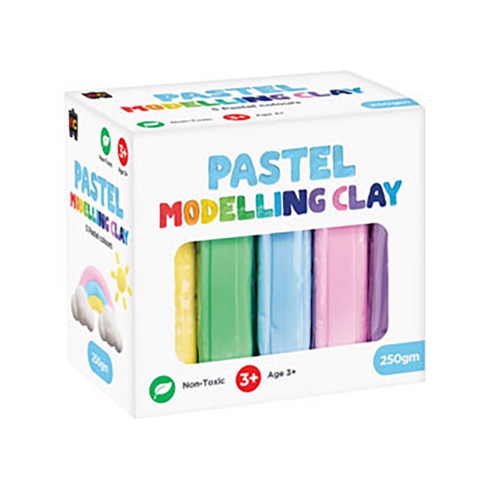 Art & Craft - Educational Colours Modelling Clay 250gm Assorted Pastel ...