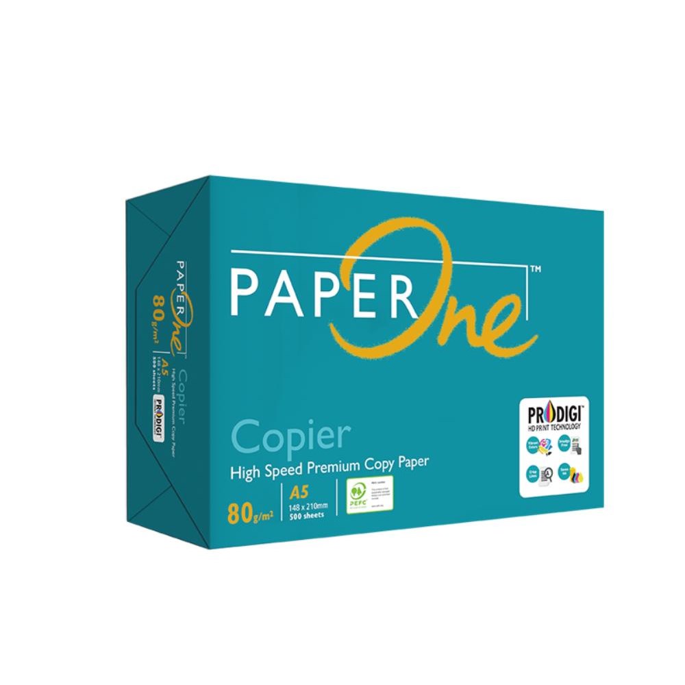 Paper - PaperOne High Speed Premium Copy Paper A5 80gsm White Ream Of ...